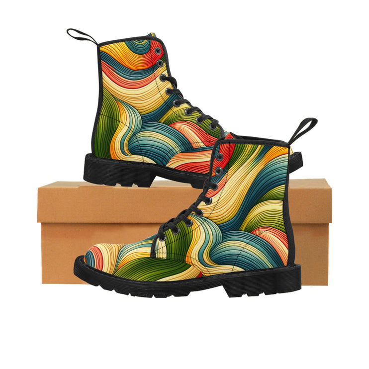 🌟 Boots en Toile Femme Gloopse : Une Explosion de Style à Vos Pieds ! 🌟